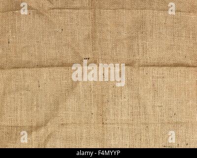 A close up shot of a hessian bag Stock Photo