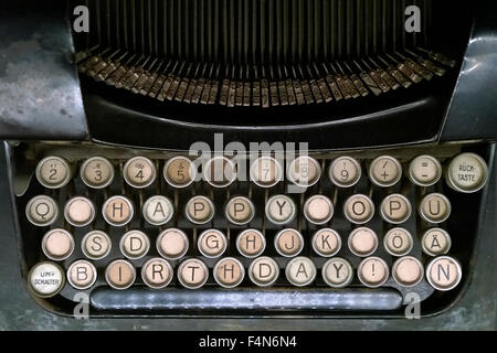 Close-up Of Happy Birthday On A Typewriter Sheet Stock Photo: 157305620 