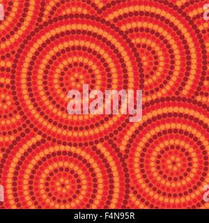 Abstract Aboriginal dot painting in vector format Stock Vector Image ...