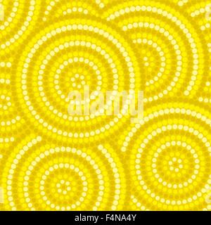 Abstract Aboriginal dot painting in vector format. Stock Vector