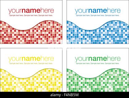 Abstract mosaic business backgrounds in vector format. Stock Vector