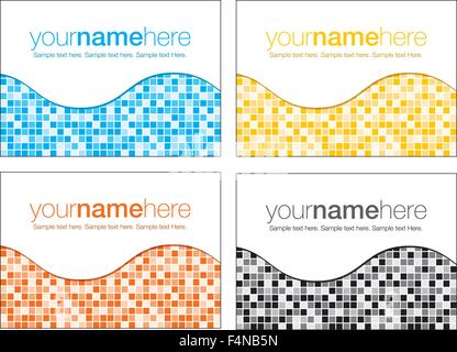 Abstract mosaic business backgrounds in vector format. Stock Vector