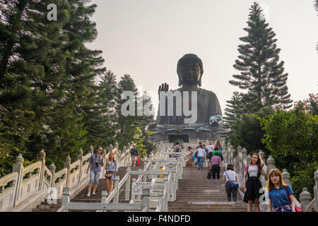 Tian Tan Buddha in Lantau Island, Hong Kong Stock Photo