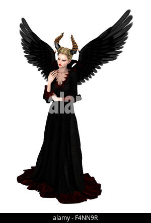 3D digital render of an evil queen isolated on white background Stock Photo