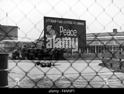 Dr. Strangelove or: How I Learned to Stop Worrying and Love the Bomb is a 1964 political satire black comedy film that satirizes the Cold War fears of a nuclear conflict between the USSR and the US. Stock Photo