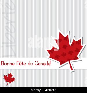 Canada Day card in vector format. Stock Vector