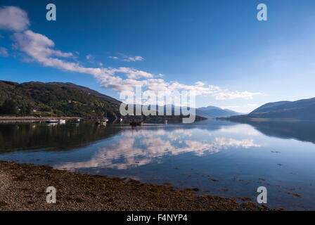Loch Broom from Ullapool harbour, Ross-shire, Scotland. Stock Photo