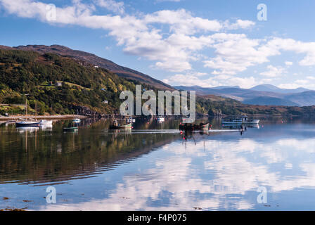 Loch Broom from Ullapool harbour, Ross-shire, Scotland. Stock Photo