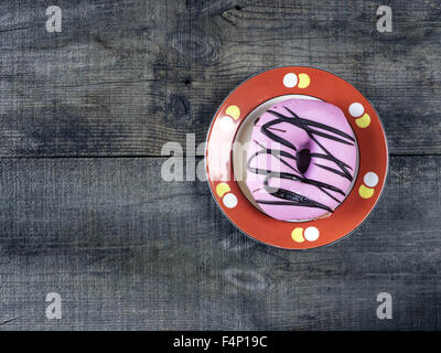 Donuts on wooden background. Retro style photo. 17th Oct, 2015. © Igor Goiovniov/ZUMA Wire/Ģ����ý Live News Stock Photo