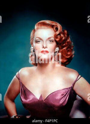 Jane Ru A portrait of Jane Russell, an American actress and singer, known for ...