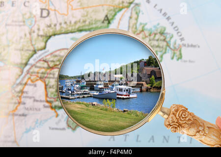 Looking in on the Montague, Prince Edward Island, Canada Stock Photo