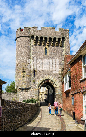 The Barbican Gate at Lewes Castle, Lewes, East Sussex England, UK Stock Photo