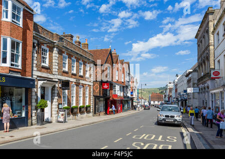 The High Street, Lewes, East Sussex England, UK Stock Photo