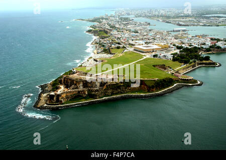 Aerial view of El Morro fortress in San Juan, Puerto Rico Stock Photo -  Alamy