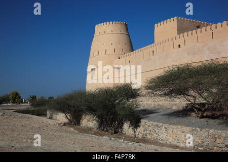 Bukha fort, Bukha, Bucha, in the granny's niches enclave of Musandam, Oman Stock Photo