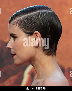 London, UK, 24th Sep 2015: Kate Mara attends The Martian film premiere in London Stock Photo