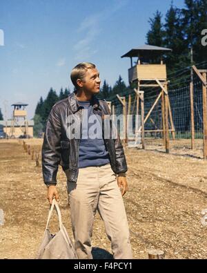 Steve McQueen / The Great Escape 1963 directed by John Sturges Stock Photo