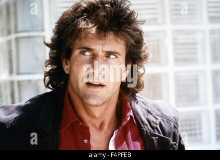 Mel Gibson / Lethal Weapon / 1987 directed by Richard Donner Stock Photo