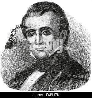James K. Polk (1795-1849), 11th President of the United States, Engraving, 1889 Stock Photo