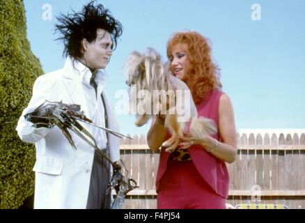 DEPP,DOG, EDWARD SCISSORHANDS, 1990 Stock Photo - Alamy