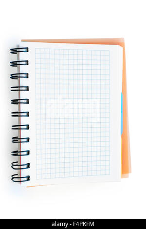 Business notebook organizer isolated on white with clipping path Stock Photo