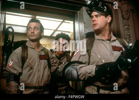 Bill Murray Harold Ramis and Dan Aykroyd / Ghostbusters / 1984 directed by Ivan Reitman [Columbia Pictures]