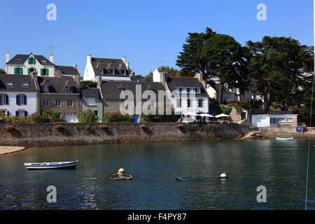 France, Brittany, at the harbor of Saint Marie Stock Photo