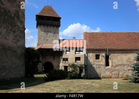 The 13th Century built Castle of the Counts of Kelling, which belongs to the World Heritage Site since 1993. Calnic, German Kell Stock Photo
