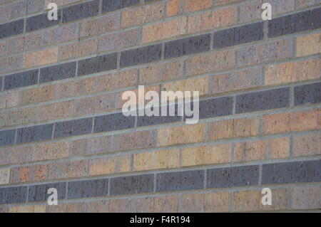Striped colored bricks Stock Photo