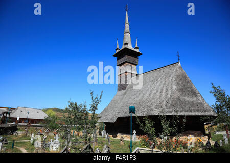 Unesco World Heritage Sites: Rogoz wooden church, built in 1663, Maramures, Romania Stock Photo