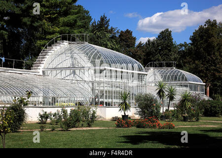 Orangerie greenhouses, Mogosoaia Palace, Palatul Mogosoaia, is situated about 10 kilometres from Bucharest, Romania Stock Photo