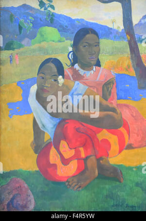 Basel, museum Beyeler, painting, art, exhibit, Tahiti, Paul Gauguin, Gauguin, Stock Photo