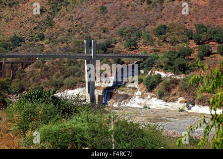 Landscape in the choke Mountain Bridge over the Blue Nile Stock Photo