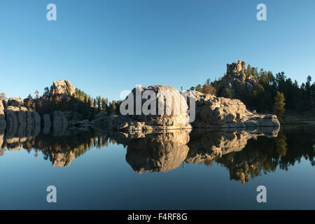 USA; South Dakota; Black Hills; Custer; state Park; Silvan Lake Stock Photo