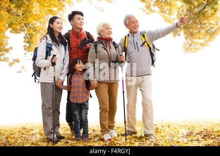 Happy family outing Stock Photo - Alamy