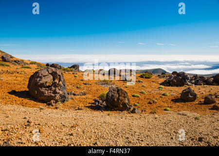 outside, mountain landscape, Montana Blanca, Canadas, Pico del Teide, eggs, solidification rock, Europe, rock, cliff, mountains, Stock Photo