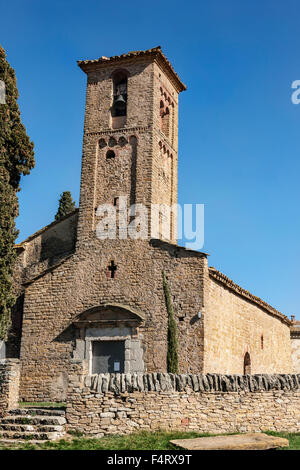 Sant Jaume de Viladrover church. El Brull. Romanesque. Stock Photo