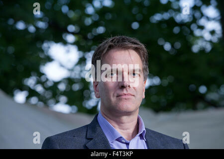 Charles Fernyhough, the British novelist and psychologist, at the Edinburgh International Book Festival 2015. 31st August 2015 Stock Photo