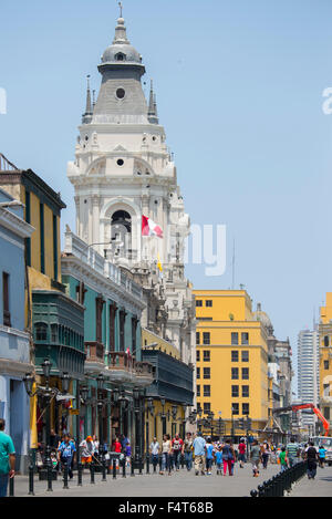 South America, Latin America, Peru, Lima, Centro Stock Photo