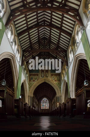 Inside of St Martin's Church in Dorking, Surrey UK Stock Photo