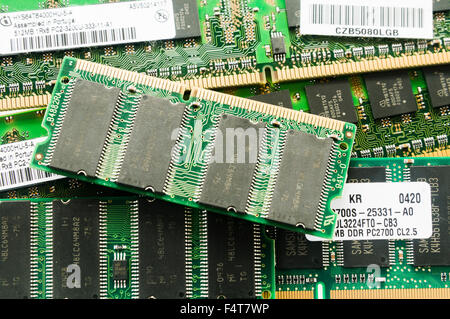 Various computer memory cards. Stock Photo