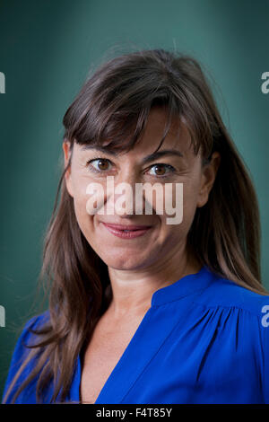 Lynsey Addario, the American photojournalist, at the Edinburgh International Book Festival 2015. Edinburgh. 31st August 2015 Stock Photo