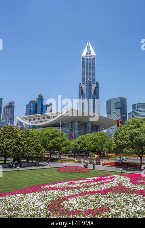 China, Shanghai City, People's Park Stock Photo