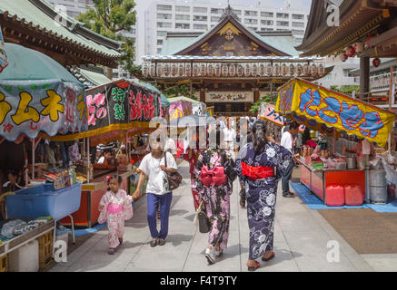Japan, Tokyo City, Ueno, District, Yushima Shrine Stock Photo