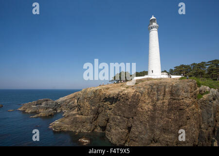 Japan, Shimane Province, Izumo City, Hinomisaki Lighthouse Stock Photo