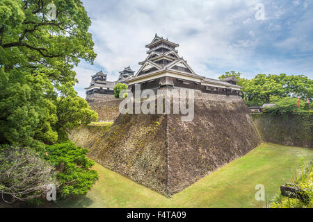 Japan, Kyushu Island, Kumamoto City, Kumamoto Castle Stock Photo