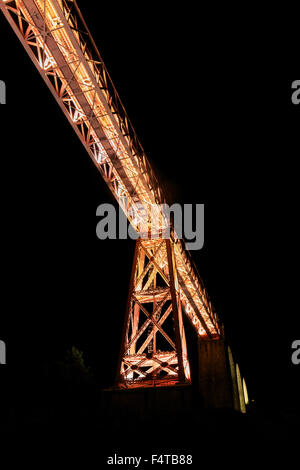 Garabit viaduct by Gustave Eiffel inaugurated 1885 : 565 m (1,854 ft) length Stock Photo