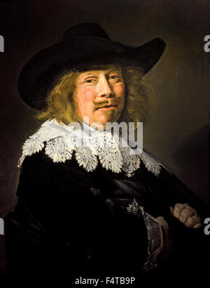 Portrait unknown Man 1638 Frans Hals 1582-1666  Dutch Netherlands Stock Photo