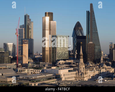 Europe, UK, England, London, City skyline from St Pauls Stock Photo