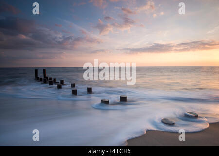 Sunset in Cape MAy, New Jersey USA Stock Photo